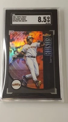 2001 Topps Finest - Barry Bonds #30 Refractor /399 - Image 1 of 2