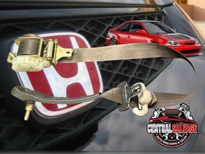 Retractor de cinturón de seguridad Honda Civic DX M/T FWD pasajero delantero derecho 1996-2000 OEM Foto 1 de 4