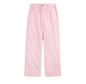 J.Crew Cotton Poplin Pajama Lounge Pant Womens Size XXL Pink Stripe Pockets - Picture 1 of 15