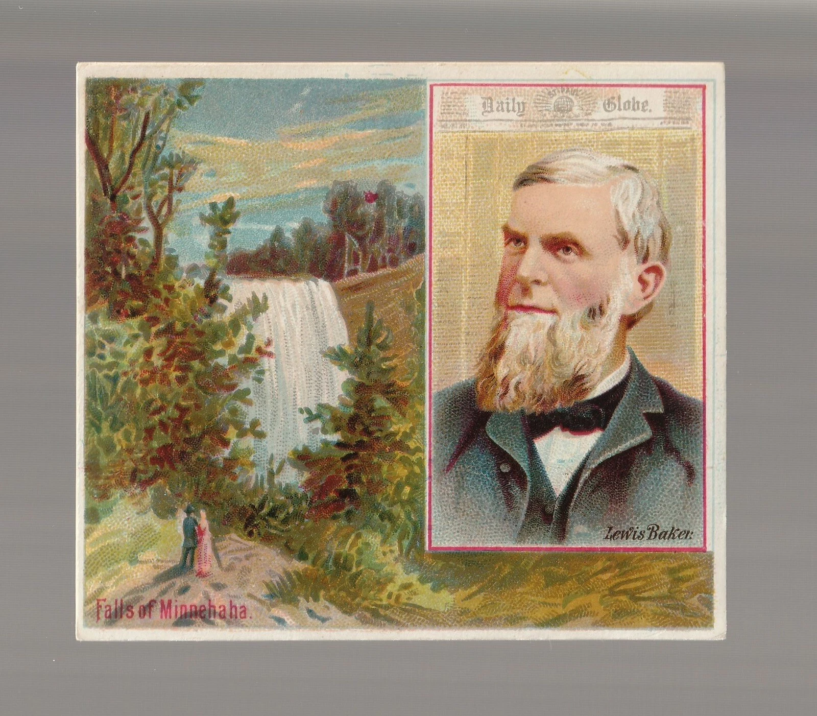 1887 N35 Allen & Ginter American Editors Large LEWIS BAKER #4 MINNESOTA Card