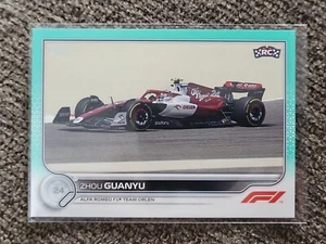 2022 Topps Formel 1 126 ZHOU GUANYU RC Aqua #/199, Alfa Romeo F1 Team Orlen - Bild 1 von 2