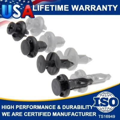 40pcs Car Body/Bumper Push Pin Rivet Retainer Trim Moulding Clip For Most Model - Image 1 of 4