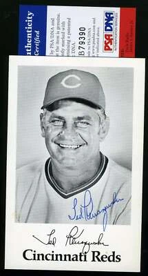 Ted Kluszewski PSA DNA Coa Autograph Hand Signed Reds Team Issue Photo - Image 1 of 2