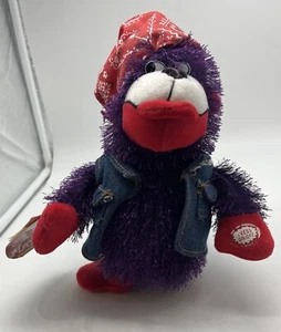 Singing & Dancing “Love Machine” Dan Dee Animated 9" Purple Biker Gorilla W/Tags - Picture 1 of 8