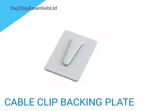 Clips de cable autoadhesivo de acero placa de respaldo adhesiva para cable de alambre todos los tamaños - Imagen 1 de 2
