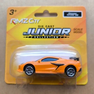 CHEVROLET CORVETTE Z06 ORANGE RMZ City 1/64 car scale matchbox hotwheels size - Picture 1 of 1