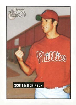 2005 Bowman Heritage #272 Scott Mitchinson Philadelphia Phillies Baseball Card - Image 1 of 2