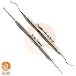 Dental Hoe Scaler Tartar Scraping scalers Teeth Heavy Calculus Plaque Removal  - Picture 1 of 3