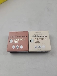 Kitsch Castor Oil Solid Shampoo And Conditioner Scalp Care 3.2oz / 2.7oz - Picture 1 of 4