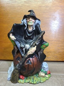 Vintage 1972 große Halloween Hexe Figur, Byron Mold Company Keramik  - Bild 1 von 12