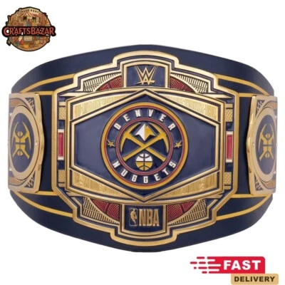 Denver Nuggets Legacy Championship Replica Wrestling Title Belt Brass 2mm Adult - Image 1 of 4