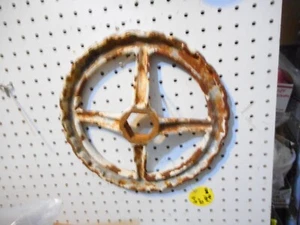12 INCH 4 SPOKE VALVE HANDLE 1 13/16HOLE CRANE HEX OPEN ARROW WALWORTH - Picture 1 of 2
