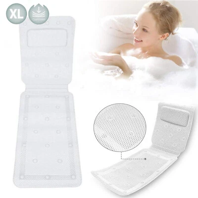 AQUALONA Bath Mat With Pillow Luxury Bath Pillow Cushioned Spa Bath Pillow Baby Bath