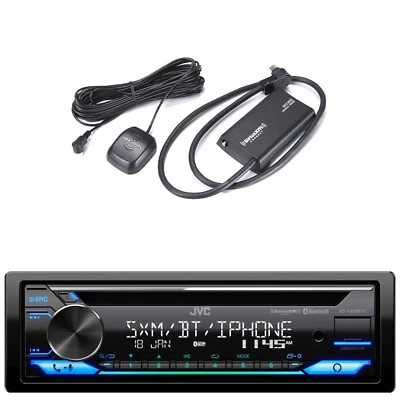 JVC KD-T920BTS Single-DIN Bluetooth CD Radio, Satellite Vehicle Radio Tuner Kit - Image 1 of 3