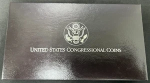 1989-S United States Congressional 2-Coin Proof Set w/ OGP and COA - Picture 1 of 8