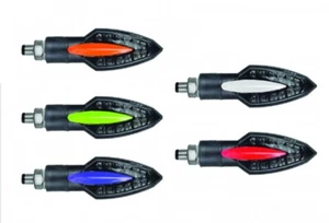 Pair Of Approved LED Motorcycle Indicators Chaft Sail Universal Multicolor - Picture 1 of 4
