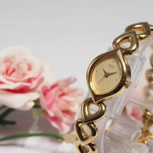 【Seiko】Seiko SEIKO Bangle Watch Gold F583 - Picture 1 of 10