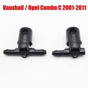 2Pcs Front Windshield Wiper Washer Hood Jet Nozzle For Vauxhall  Opel Combo C - Bild 1 von 9
