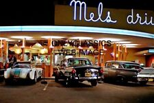1973 MELS DRIVE IN AMERICAN GRAFFITI 8X12 MOVIE PHOTO HOT ROD CORVETTE OLDS FORD