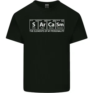Sarcasm the Elements Personality Funny ECG Kids T-Shirt Boys Girls - Picture 1 of 67
