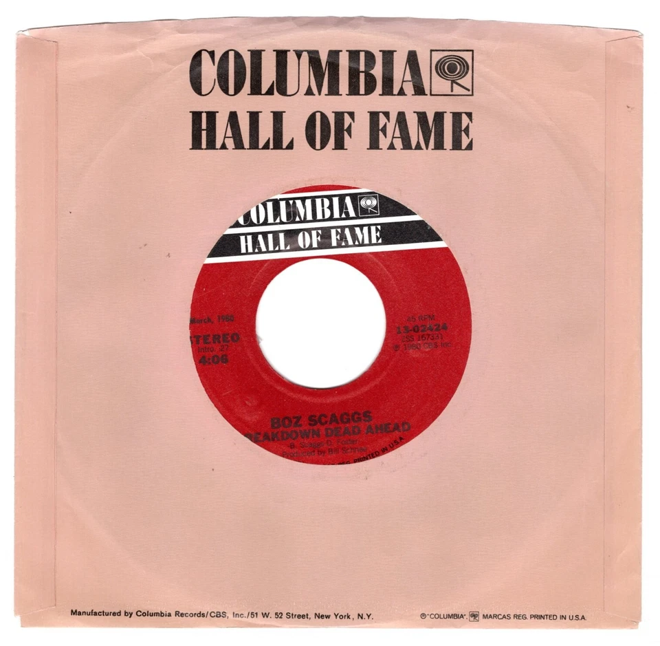 Boz Scaggs-Breakdown Dead Ahead (VG+)  reissue - Image 1 of 1