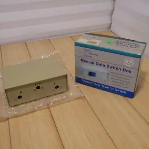 NOS Vintage 8 Pin Serial Mini Din 8 AB Data Rotary Switchbox Macintosh DW-MD82 - Picture 1 of 10