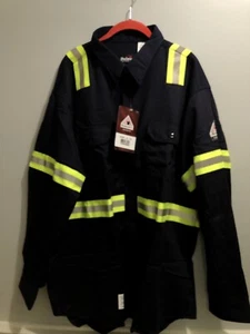 Camicia uniforme Bulwark FR visibilità migliorata bottoni blu navy SLDTNV LN - XXL - Foto 1 di 11