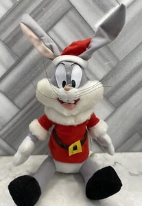 Looney Tunes Russell Stover Bugs Santa Vintage Stuffed Plush Warner Bros NWT 97' - Picture 1 of 9
