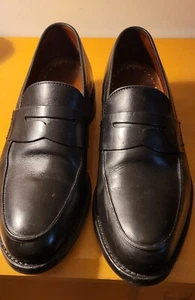 Brooks Brothers Westport Penny Loafers Shoes Mens Black Leather Sz 8.5 D - Picture 1 of 7