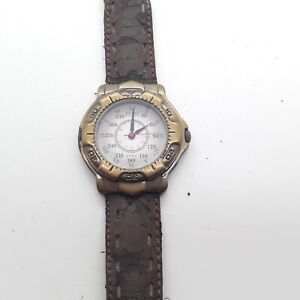 Fossati Leder Quarz Armband Uhr Bastler Armbanduhr defekt zu herrichten 320213