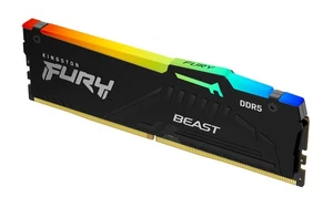 Kingston Fury™ Beast RGB DDR5 - 32 Go (1 x 32 Go) - 6000 MT/s C30 - Intel XMP - Photo 1/8