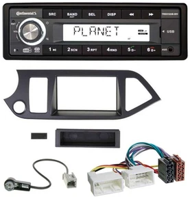 Continental USB 1DIN AUX DAB MP3 Autoradio für Kia Picanto ab 2011 Start-Stop - Bild 1 von 10