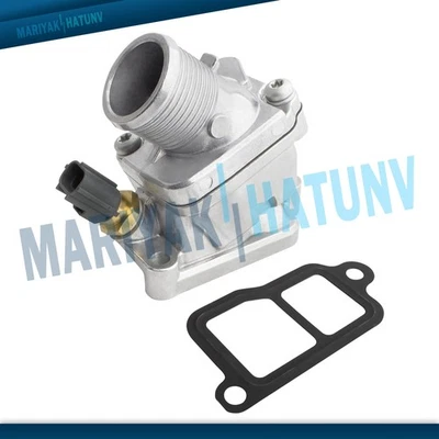 Thermostat Housing Assembly w/ Thermostat & Sensor For Volvo V70 2003-2007 S60 Foto 1 de 4