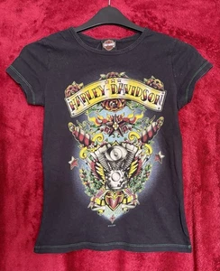Women’s Harley-Davidson T-Shirt - Thames Valley Classic Tattoo Design Size Small - Picture 1 of 3