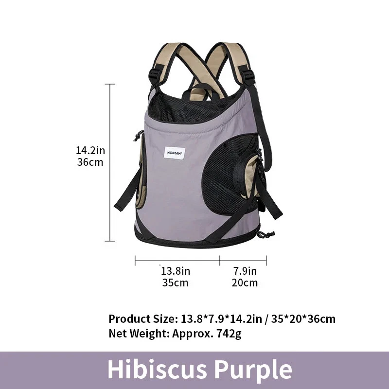 Haustier Brustrucksack Tragetasche Nylon atmungsaktiv Outdoor Katzen Hunden - Bild 1 von 4