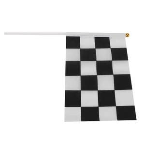 Checkered Flag Black And White Hand Waving Flags DIY Decoration For RC RacE ZZ - Picture 1 of 12