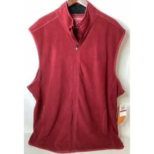 Field & Stream XXL Red Fleece Vest Full Zip Sleeveless Outdoor Menswear - Picture 1 of 13