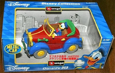 Burago 1 18 Donald Duck Car 313 Disney Bburago Disney Donald Duck Donald s 313 - Image 1 of 4