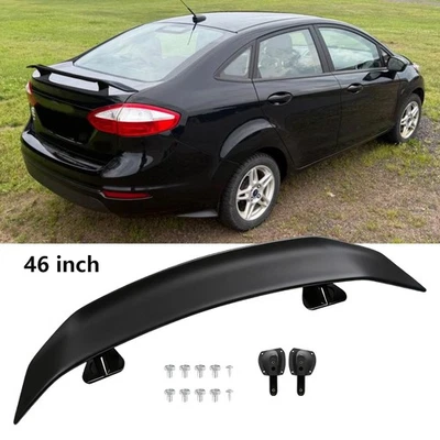 Matte Black Style 46" Car Rear Trunk Spoiler Wing Racing For Ford Fiesta 2000-19 Foto 1 de 4