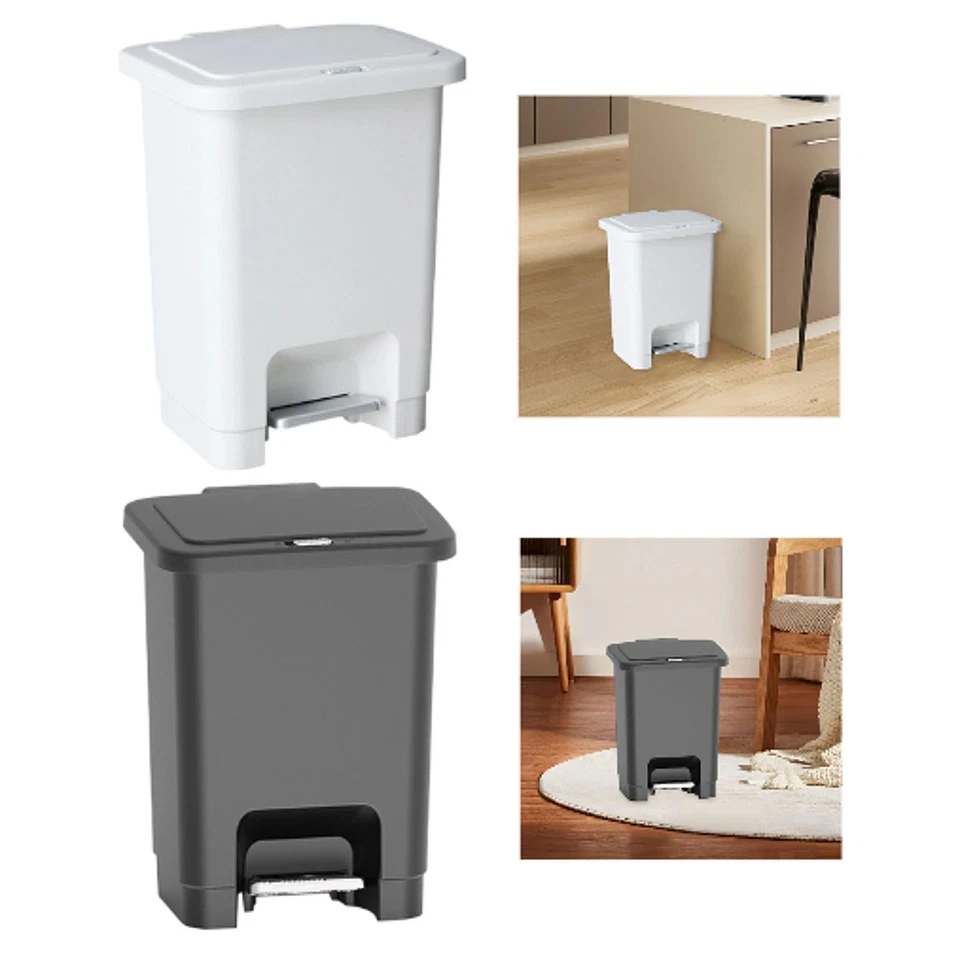 Step on Trash Can Garbage Bin with Foot Pedal Wastebasket Rubbish Bin for - Image 1 of 1