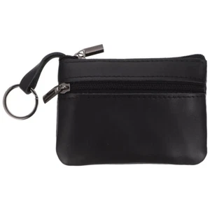 Zipper Change Purse Small Wallet Man Travel Coin Purses Keychain - Picture 1 of 12