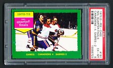 1973 OPC HOCKEY 191 NHL QUARTER FINALS GILBERT PERREAULT SABRES PSA 6 EX-MINT