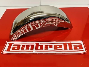 PROTECTOR TRASERO LAMBRETTA GP DL TV3 SX LIS LI3 ACERO INOXIDABLE PULIDO ITALIANO - Imagen 1 de 5