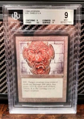 Magic The Gathering Legends 1994 Kry Shield BGS 9 Edges 9.5 Corners 9.5  - Image 1 of 2