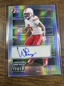 2024 Pro Set Metal Power Silver Prismatic Will Pauling 1/15 Auto RC Rookie - Picture 1 of 2