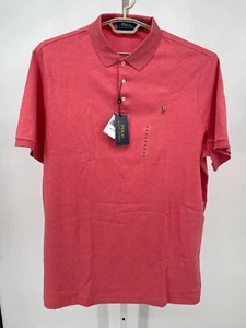 Polo Ralph Lauren Men Polo Shirt 2XL Pink Heather Classic Fit Casual Golf Travel - Picture 1 of 5