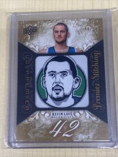 2008-09 Upper Deck Premier Stitchings Kevin Love Rookie /50 manufactured patch