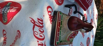 Teléfono Coca-Cola Estilo Tiffany Vidrieras Iluminadas 2001 Vintage Línea Fija Foto 1 de 3