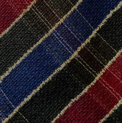 Corbata de lana a cuadros verde azul rojo Alemania Foto 1 de 4