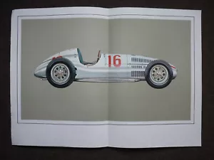 1939 Mercedes Benz W165 Lang Caracciola #16 Hans A Muth Kunstdruck Litho - Bild 1 von 6